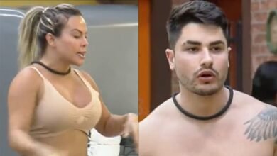 Kally surta e quebra pratos durante briga com Lucas Ridiculo