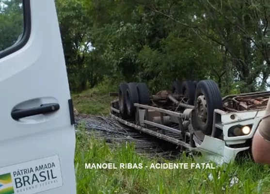Motorista morre em acidente com caminhão carregado de ferragens 1 FADSFADFASDF