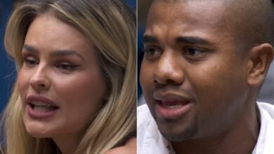 BBB24 Yasmin grita com Davi durante o ao vivo e