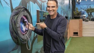 Tadeu Schmidt na casa do BBB24