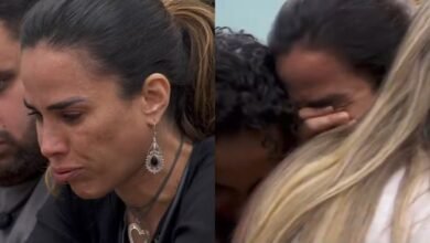 BBB 24 Wanessa cai no choro apos barraco com Davi