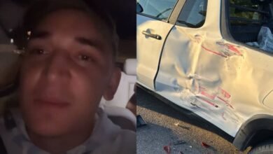 Joao Gomes sofre acidente de carro e destroi o veiculo