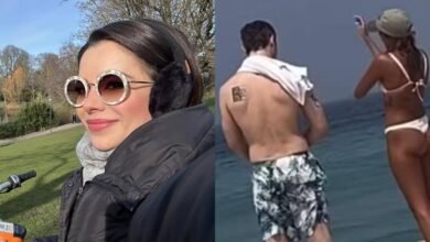 Sandy faz viagem solo enquanto ex marido curte praia com loira