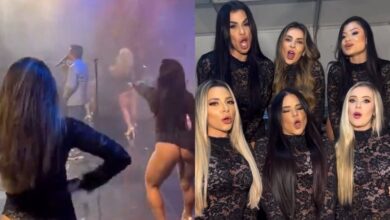 Sem calcinha Bailarinas de Leonardo polemizam com look ousado em