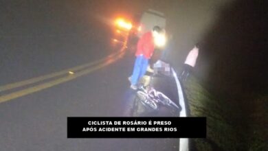 Ciclista Acidentado é Preso em Hospital de Grandes Rios Após Acusação de Furto