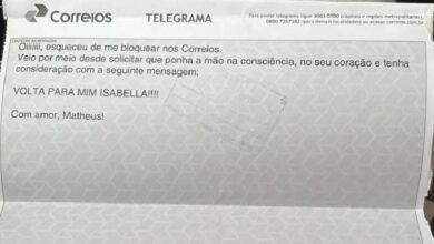 Ex-namorado envia carta inusitada e viraliza: "Esqueceu de me bloquear nos Correios"
