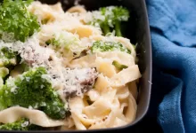 Receita de macarrão com brócolis e bacon