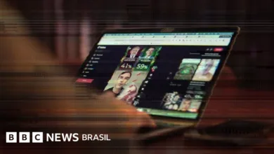 Ilustração conceitual de inteligência artificial e vídeos manipulados