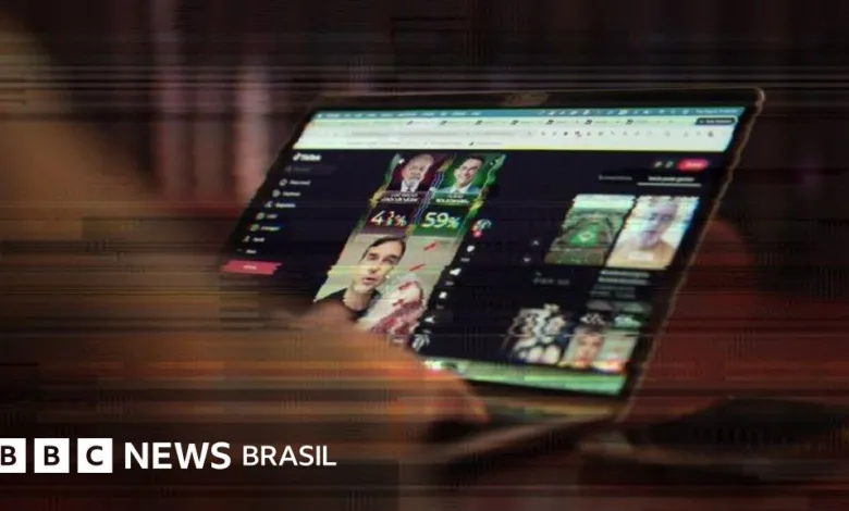 Ilustração conceitual de inteligência artificial e vídeos manipulados