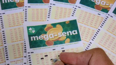 Urna da Mega-Sena em evento de sorteio