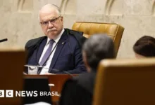 Fachin durante sessão no STF