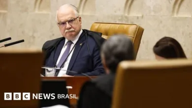 Fachin durante sessão no STF