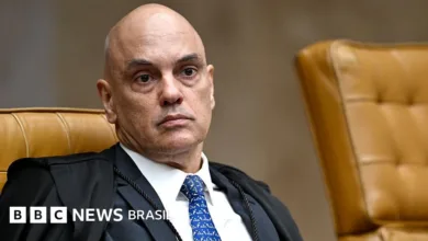 Ministro Alexandre de Moraes em sessão.