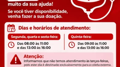 Hemonúcleo de Apucarana faz apelo por doações de sangue tipo O positivo 10 Fachada ou interior do Hemonúcleo de Apucarana