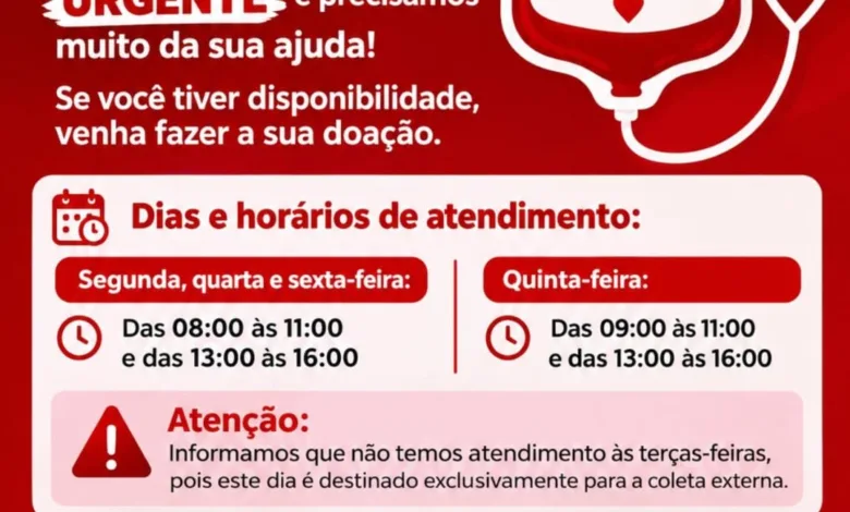 Hemonúcleo de Apucarana faz apelo por doações de sangue tipo O positivo 1 Fachada ou interior do Hemonúcleo de Apucarana