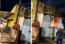 Bombeiros atendendo ocorrência de incêndio