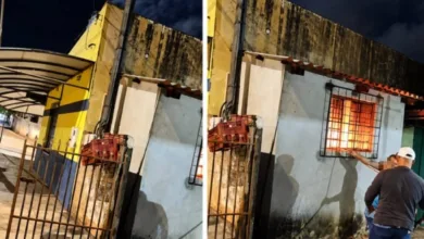 Bombeiros atendendo ocorrência de incêndio