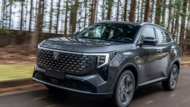 Novo SUV Changan CS55 em exposição