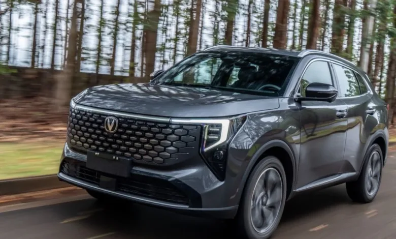 Novo SUV Changan CS55 em exposição