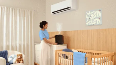 Ambiente residencial climatizado durante período de tempo seco
