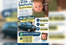 Borrazópolis: Rifa solidária busca recursos para tratamento de bebê de oito meses 36 Carro Corsa verde modelo 1995 sorteado em rifa solidária em Borrazópolis