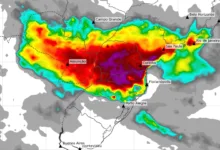 Mapa de risco de tornados no Paraná