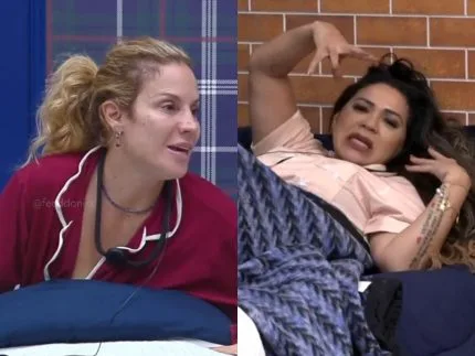 Maíra Charken e Darlin Ferrattry em A Fazenda 18