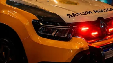 Viatura da Polícia Militar em operação