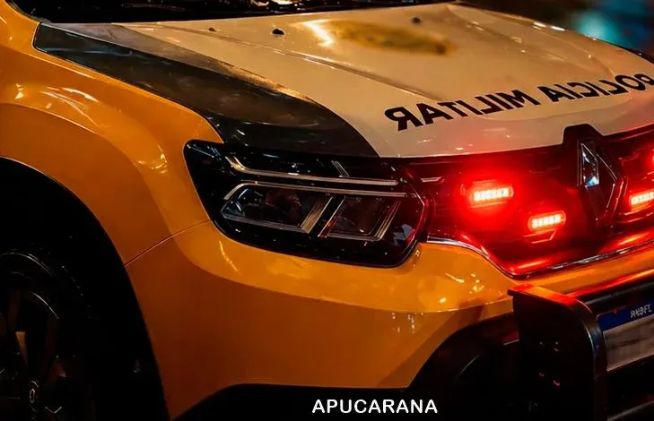 Viatura da Polícia Militar em operação