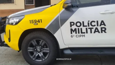Praça pública em Borrazópolis