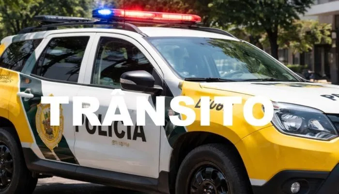 Viatura da Polícia Militar em atendimento