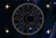 Ilustração abstrata representando os signos do zodíaco