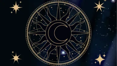 Ilustração abstrata representando os signos do zodíaco