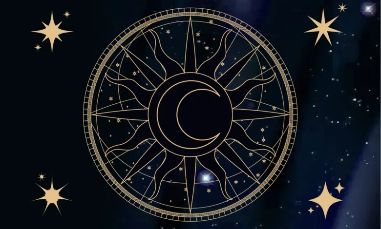 Ilustração abstrata representando os signos do zodíaco