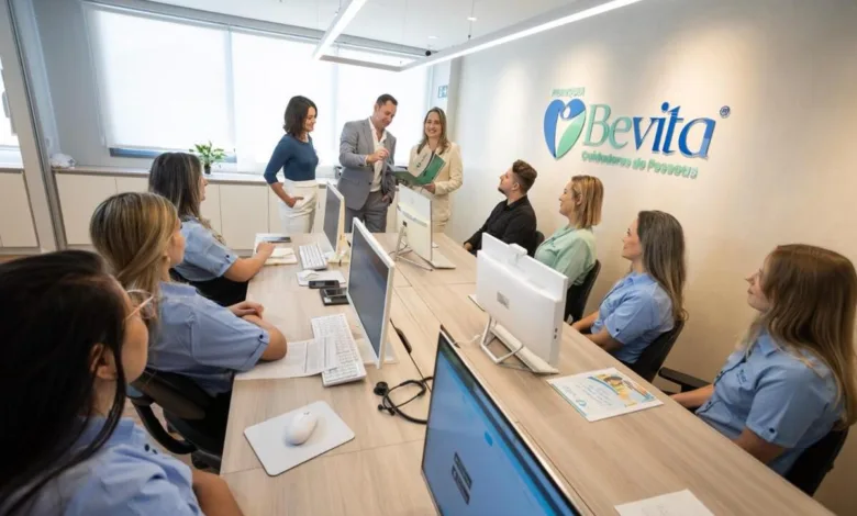 Bevita chega a Ponta Grossa com nova proposta de cuidado especializado para idosos 1 Profissional de saúde prestando atendimento especializado a idoso