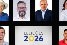Urna eletrônica durante votação
