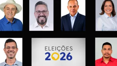 Urna eletrônica durante votação