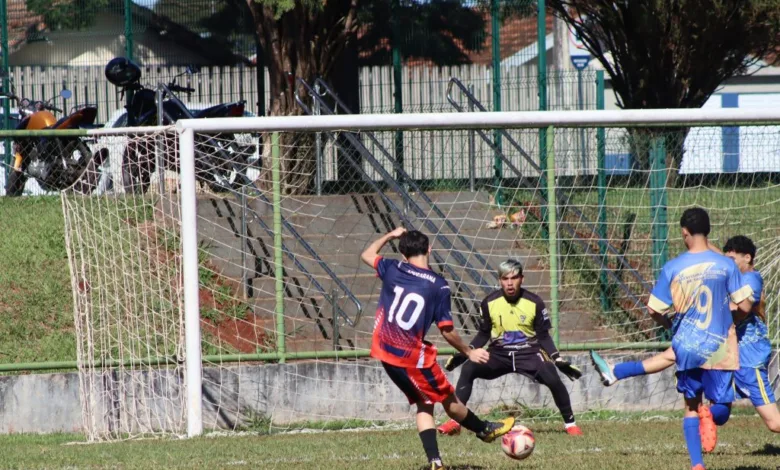 Estádio de futebol representando a área esportiva