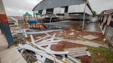 Escola municipal em Apucarana com aulas suspensas após temporal