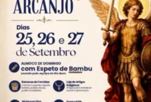 1ª Festa da Paróquia São Miguel Arcanjo começa nesta sexta-feira em Apucarana 2 Bandeiras e estrutura da festa da Paróquia São Miguel Arcanjo em Apucarana