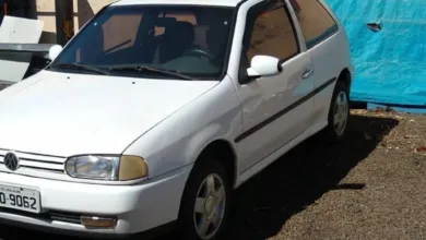 Carro recuperado pela Guarda Civil Municipal em Apucarana