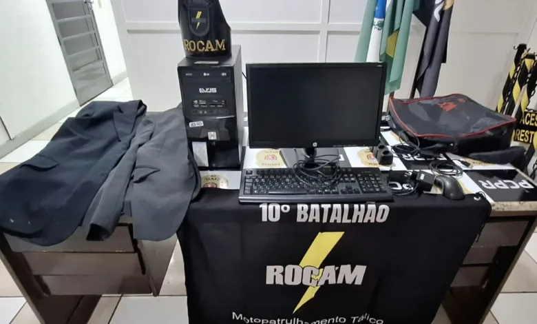 Viatura da Polícia Militar em operação