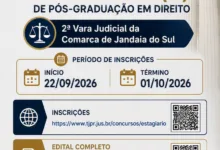 Fachada ou dependências do Fórum de Jandaia do Sul