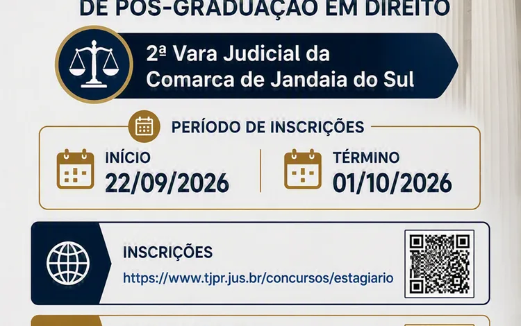 Fórum de Jandaia do Sul abre teste seletivo para estagiários 1 Fachada ou dependências do Fórum de Jandaia do Sul