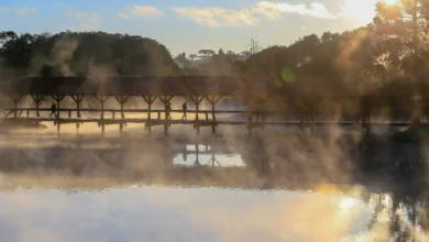 Termômetros registram temperaturas baixas em cidade do Paraná
