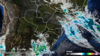 Céu nublado no Paraná