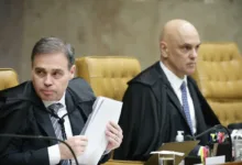 Crise entre ministros do STF afeta eleição no Brasil, diz Financial Times 6 Fachada do prédio do Supremo Tribunal Federal em Brasília
