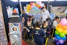 Alunos em escola municipal de Apucarana