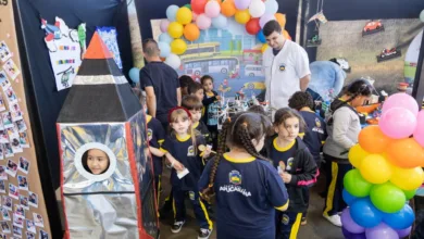 Alunos em escola municipal de Apucarana