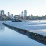 Paisagem durante a mudança de estação climática